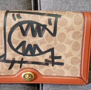 Coach Riley In Signature Canvas With Rexy By Guang Yu